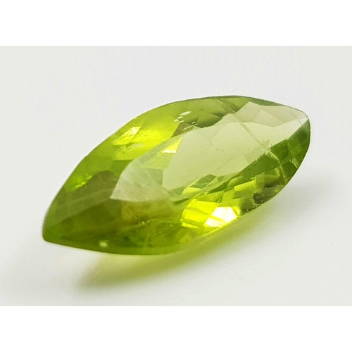 1286 - 2.35 Ct Peridot, Marquise Shape, GLI Certified