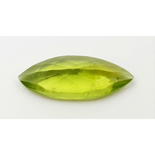 1286 - 2.35 Ct Peridot, Marquise Shape, GLI Certified