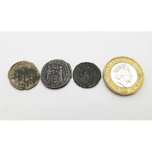 345 - Set of 3 Roman Coins with a Constantine The Great - in Fine Condition.