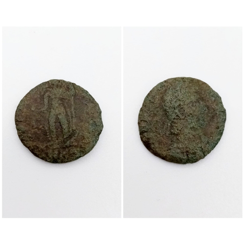 937 - Ancient Roman Bronze Constantine II circa 337-340 AD DIAMETER: 14mm WEIGHT: 1.8g MATERIAL: Bronze.