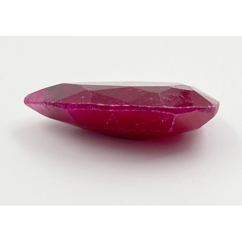 962 - 31.20ct Natural Ruby. Pear cut. GLI certified.