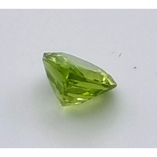 784 - A 1.65ct Natural Olive Green Peridot in the Pear Cut Shape. Come with GLI certificate.