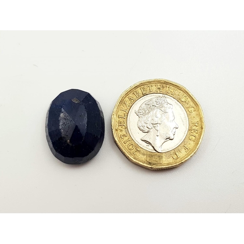 737 - 25.85 Oval-Cut Natural Blue Sapphire. GLI Cert.