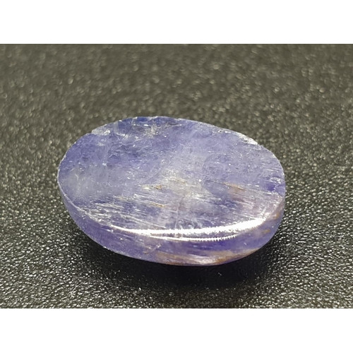 760 - 7.21cts of Oval Cabochon Tanzanite. IGLI&I Certified