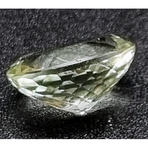 747 - A 5.6ct Natural Green Amethyst in a Oval Shape. Come with GLI certificate