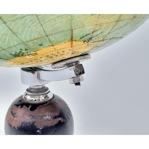 327 - A 1936 Phillips 6 inch table top globe. A lovely 1936 Phillips 6 inch terrestrial globe. 10,1/2 inch... 