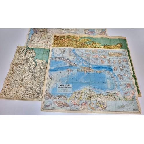 477 - A large collection of maps from the early  1900's to the 1980's. A collection of maps from the early... 