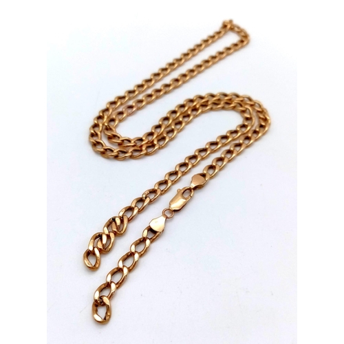 149 - A 9K Yellow Gold Long Belcher Link Chain in Need of Repair.
60cm. 10.62g. A/F