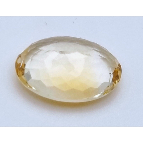 492 - A 8.80ct Natural Citrine in a Oval Shape. Come with GLI certificate.