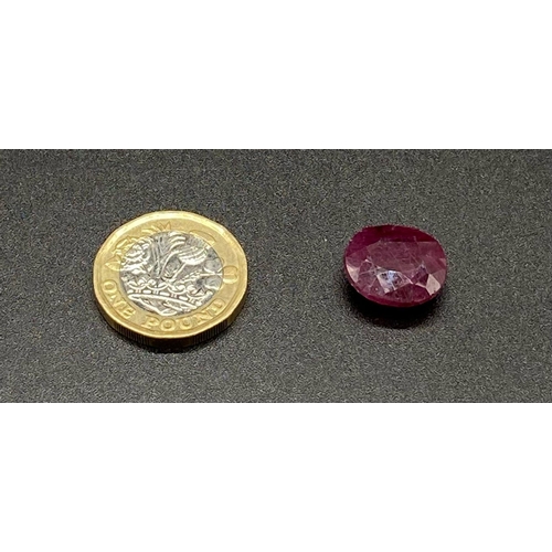 826 - 15.9cts of an Oval Shaped Natural Ruby. GLI Certified.