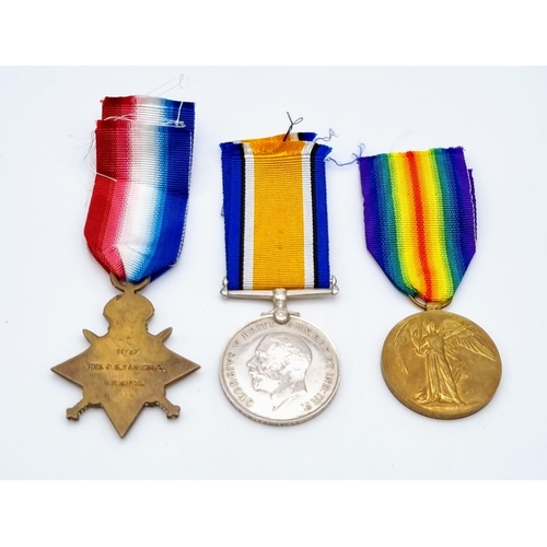 40 - A WW1 Medal Trio & Death Plaque to P.G. Tanswell who died during the 2nd Battle of Ypres.