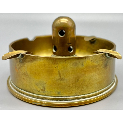 742 - A WW2 British 1942 Dated 25 Pdr. Trench Art Ashtray.