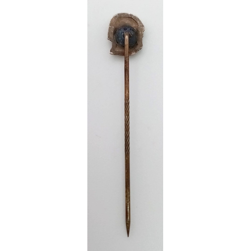 791 - A WW2 Italian Mussolini Head Fascist Stick Pin.