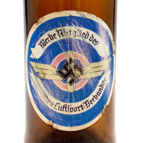 958 - A WW2 German D.L.V. Pilot Training School Bottle from their own bar.