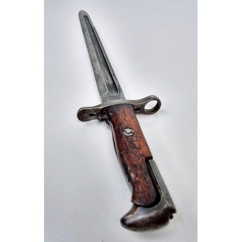 131 - A WW1 US 1905 Pattern Springfield Bayonet. Maker: Rock Island Armoury 1907 Dated.