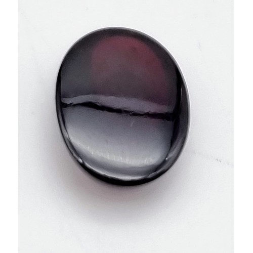 1235 - 11.79ct Natural Almandine Garnet. Oval Cabochon IGLI&I certified.