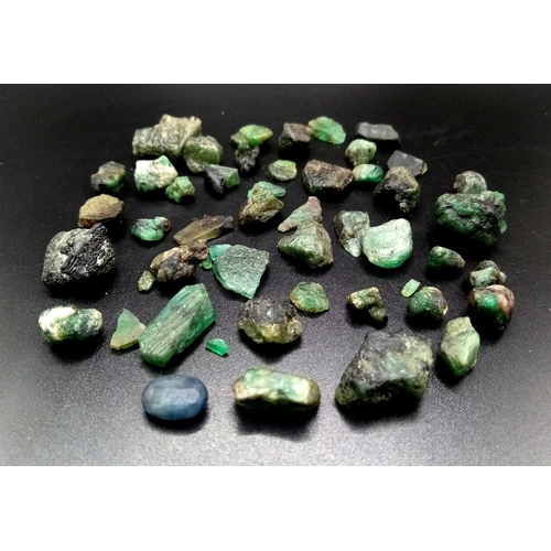 1479 - 215.75 Ct Rough  Earth Mined Emerald Lot