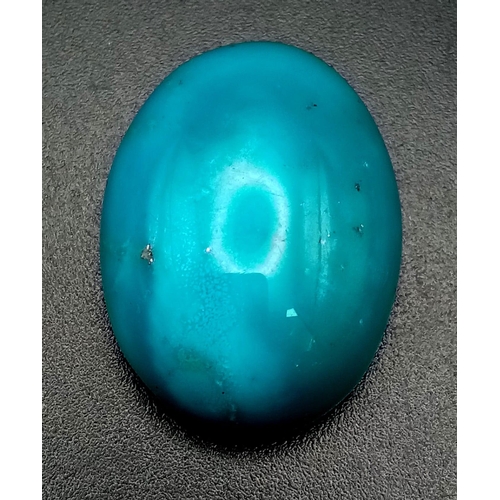 1489 - 38.45 Ct Natural Persian Turquoise, Oval Shape, GLI Certified