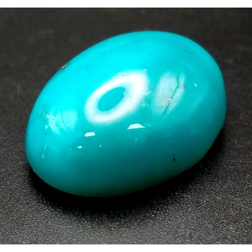 1489 - 38.45 Ct Natural Persian Turquoise, Oval Shape, GLI Certified