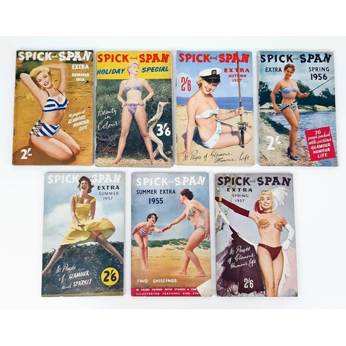 1494 - Seven Rare Vintage (1950s) Spick and Span Erotic Books. Includes the story - Young Bride Touched Pir... 