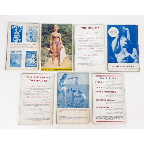 1494 - Seven Rare Vintage (1950s) Spick and Span Erotic Books. Includes the story - Young Bride Touched Pir... 