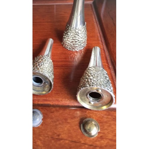 1265 - A set of  Solid Silver Salt & Pepper Shakers London dated 1969 silversmith Stuart Devlin .London 
SI... 