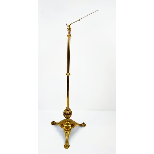 1271 - A Vintage Gilded Metal Lectern. Perfect for a musician or book reader. Two parts and expandable. Joi... 