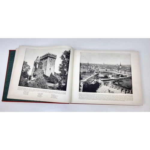 1243 - Portfolio of Photographs - Famous scenes cities and paintings. Antique book by John Stoddard. Good c... 