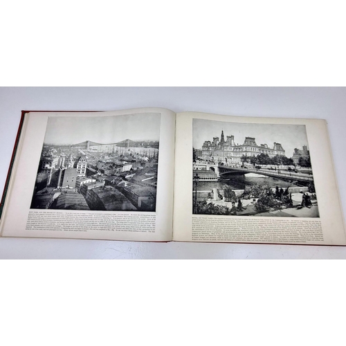 1243 - Portfolio of Photographs - Famous scenes cities and paintings. Antique book by John Stoddard. Good c... 