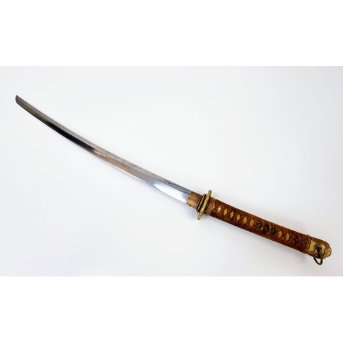 264 - A WW2 Japanese Army Officers Katana Sword. The tang bears markings of the armoury makers signature e... 