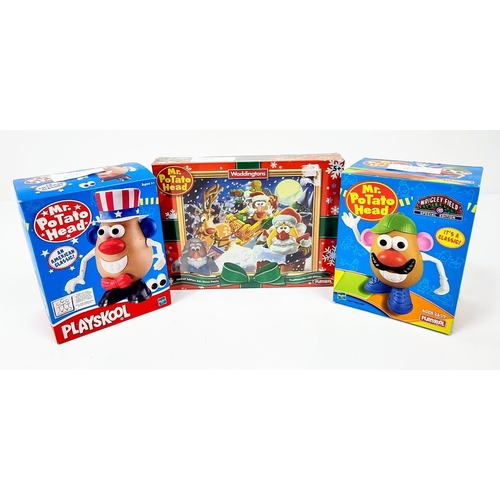 409 - Three Very Collectable Mr Potato Head Toys. To include: Waddingtons Mr Potato Head Christmas Jigsaw,... 