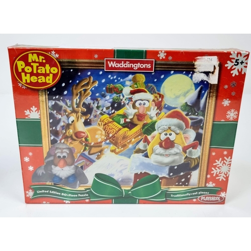 409 - Three Very Collectable Mr Potato Head Toys. To include: Waddingtons Mr Potato Head Christmas Jigsaw,... 