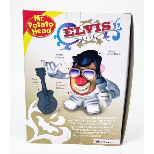 505 - Three Very Collectable Mr Potato Head Toys. To include: Elvis Live, Spider Spud and Transformers. As... 