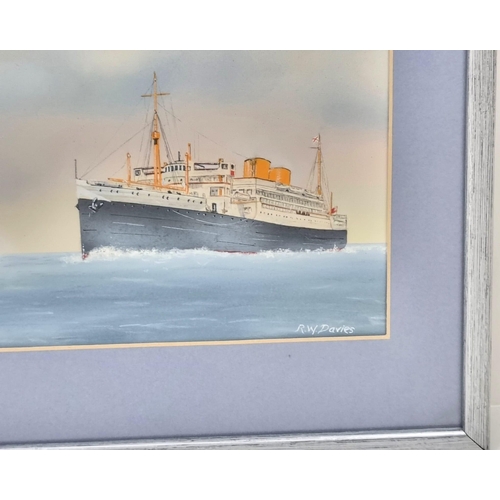 808 - A Superb Framed and Glazed Water Colour Gouache Painting by the renowned artist Ron Davies (R.W Davi... 