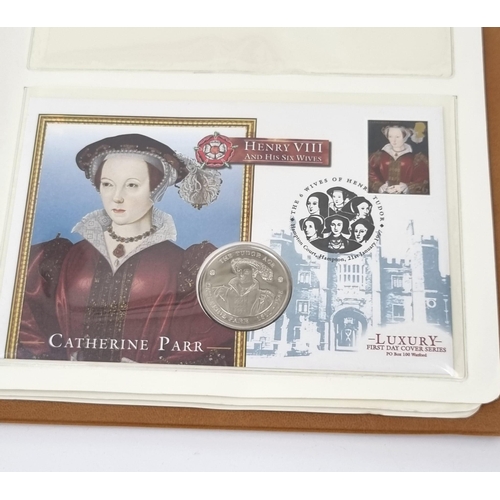 839 - An Excellent Royal Mint Limited Edition Presentation Folder of 7 First Day Cover Commemorative Henry... 