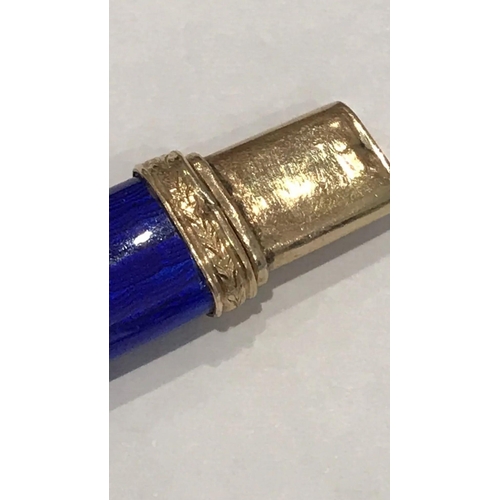 1240 - Stunning Russian 14k Solid gold enamel pencil holder ,Fedor Afanasiev.
Weight 6.2 grams

Size 6.2 cm... 