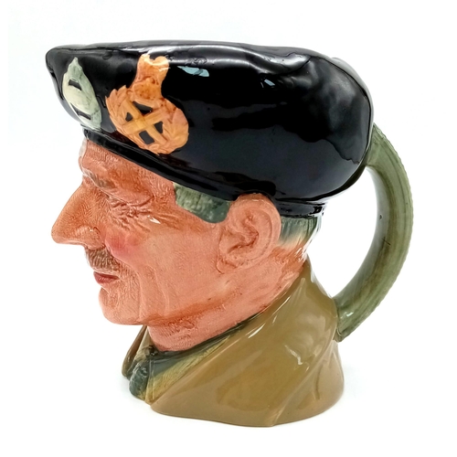 1003 - An Excellent Condition Large Porcelain Royal Doulton Character Jug of Field Marshall Montgomery ‘Mon... 