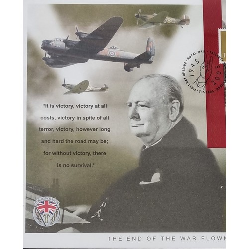 659 - An Excellent Framed and Glazed First Day Cover that was flown on board the aircraft that took part i... 