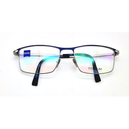 1051 - A Pair of As new, Boxed, Zeiss Titanium Spectacle Frames.