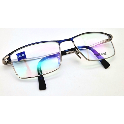 1051 - A Pair of As new, Boxed, Zeiss Titanium Spectacle Frames.