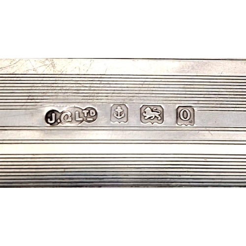 606 - An Antique Sterling Silver Purse/Wallet with Interior Silver Small Writing Pencil. Hallmarks for Bir... 