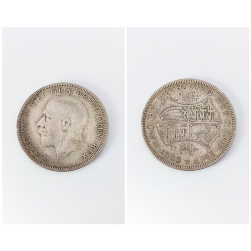 1117 - 1935 HALF CROWN COIN 13.8G