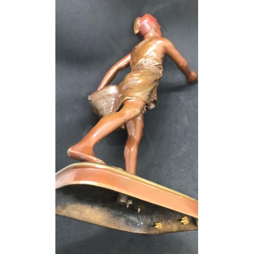 92 - A French antique 19th century cold painted large bronze 
1824-1893)
Signed Debut
Footnotes
Debut stu... 