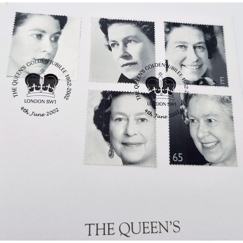 1217 - The Queens Golden Jubilee 2002 First Day Cover and £2 Coin Set in Mint Condition