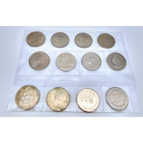 1205 - A Parcel of British Coinage Comprising; An Original Britain’s First Decimal Coin Pack, 4 x Silver Cr... 