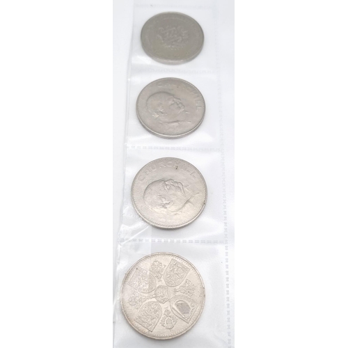 1205 - A Parcel of British Coinage Comprising; An Original Britain’s First Decimal Coin Pack, 4 x Silver Cr... 