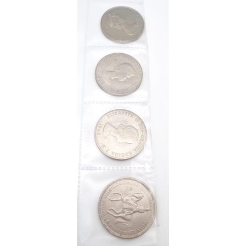 1205 - A Parcel of British Coinage Comprising; An Original Britain’s First Decimal Coin Pack, 4 x Silver Cr... 