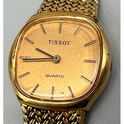 1019 - TISSOT GOLD PLATED BRACELET WATCH A/F