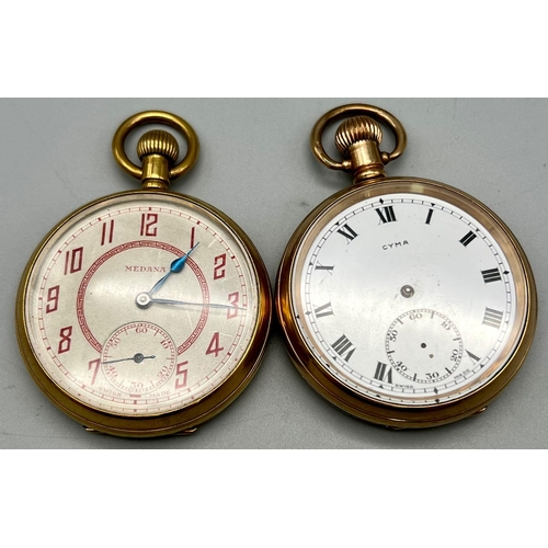 1201 - Vintage JW Benson pocket watch and 1 other both AF