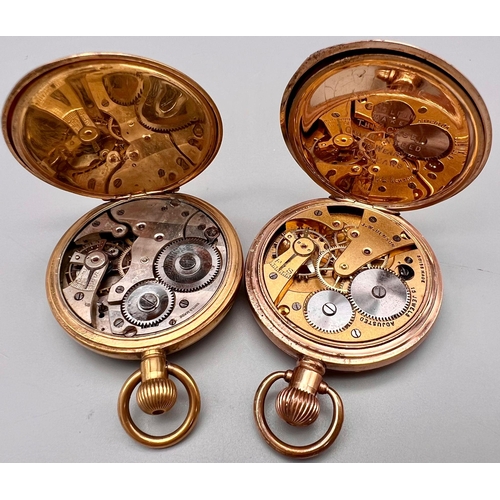 1201 - Vintage JW Benson pocket watch and 1 other both AF